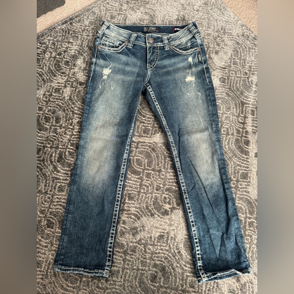 Silver Jeans Suki Mid Capri Size 27 - Picture 1 of 6